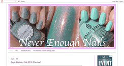 Desktop Screenshot of neverenoughnails.com