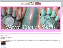 Tablet Screenshot of neverenoughnails.com